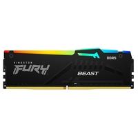 Memória RAM Kingston Fury Beast RGB, 32GB, 5200MHz, DDR5, CL40, para Intel XMP, Preto - KF552C40BBA-32