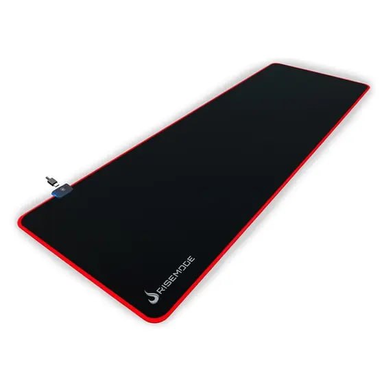 Mousepad Gamer Rise Mode RGB, Estendido (900x300mm), Preto - RM-MP-07-RGB