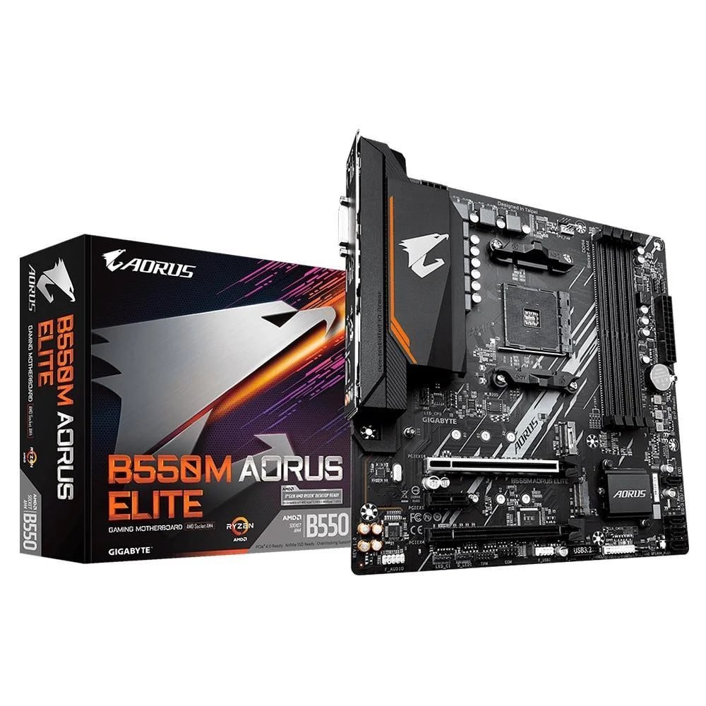 Placa Mãe Gigabyte B550M AORUS ELITE
