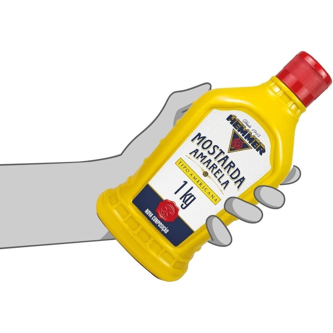 Hemmer Mostarda Amarela Americana Squeeze 1Kg
