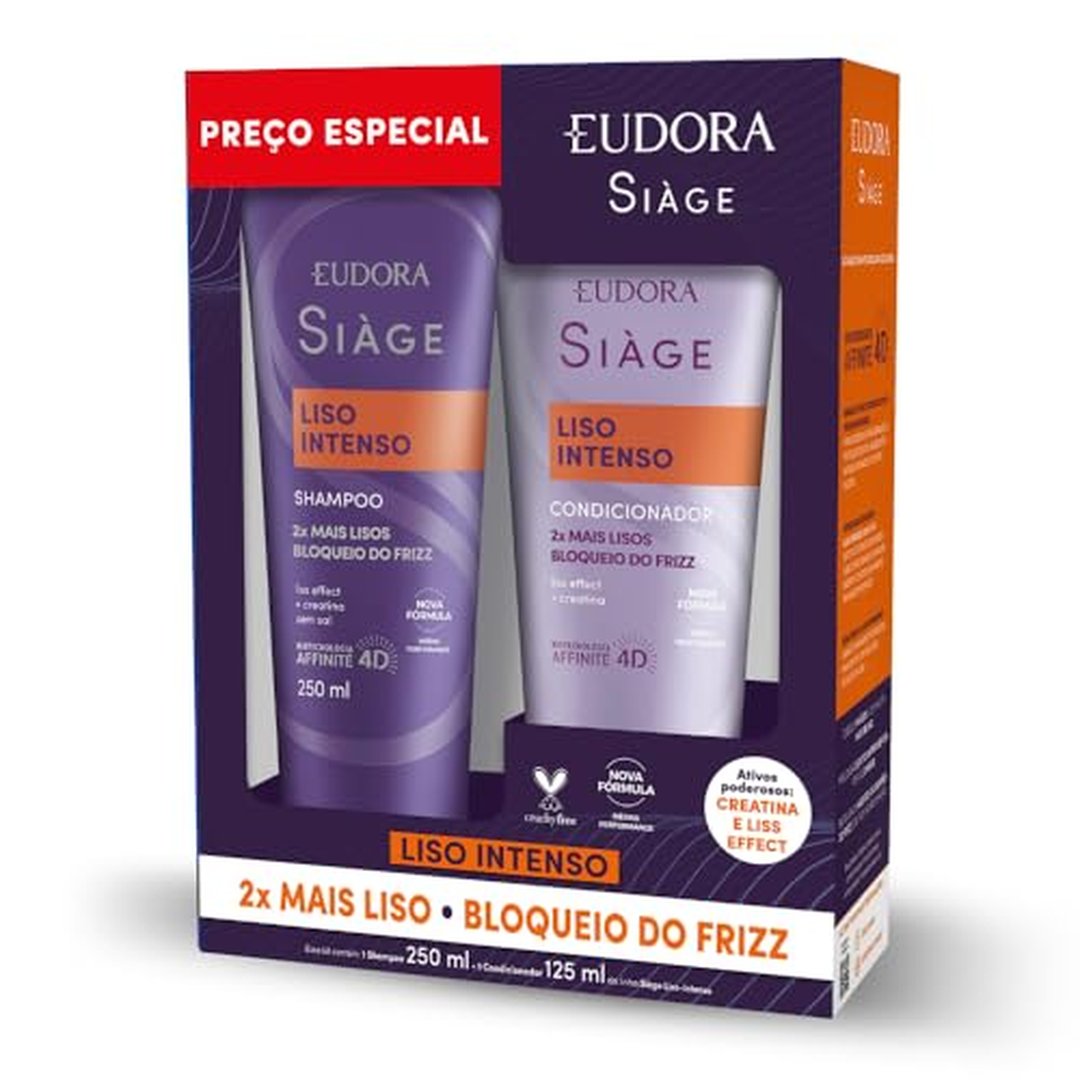 Eudora Siage Liso Intenso Shampoo + Condicionador