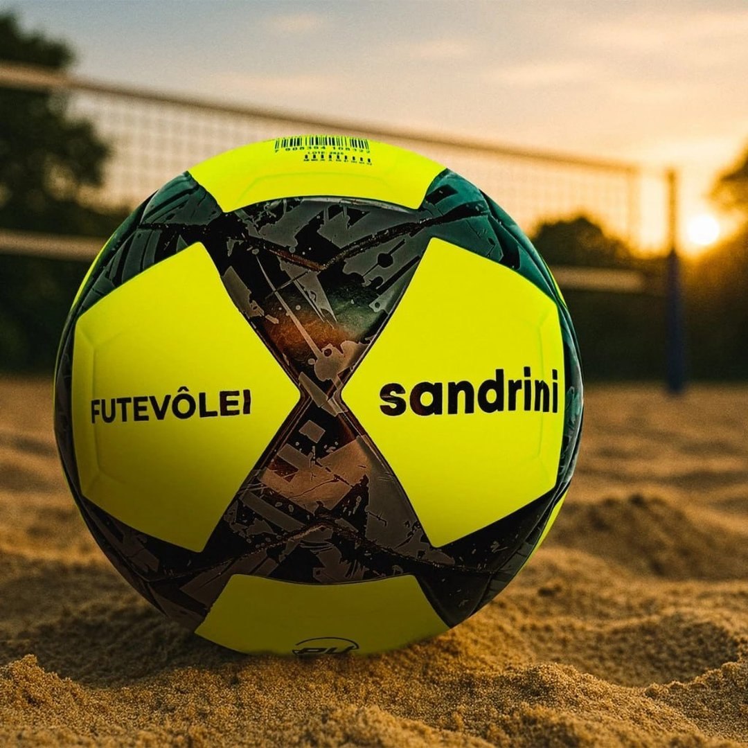 Bola de Futevôlei Oficial Breeze SR 310 Sandrini Profissional Original para Praia e Altinha