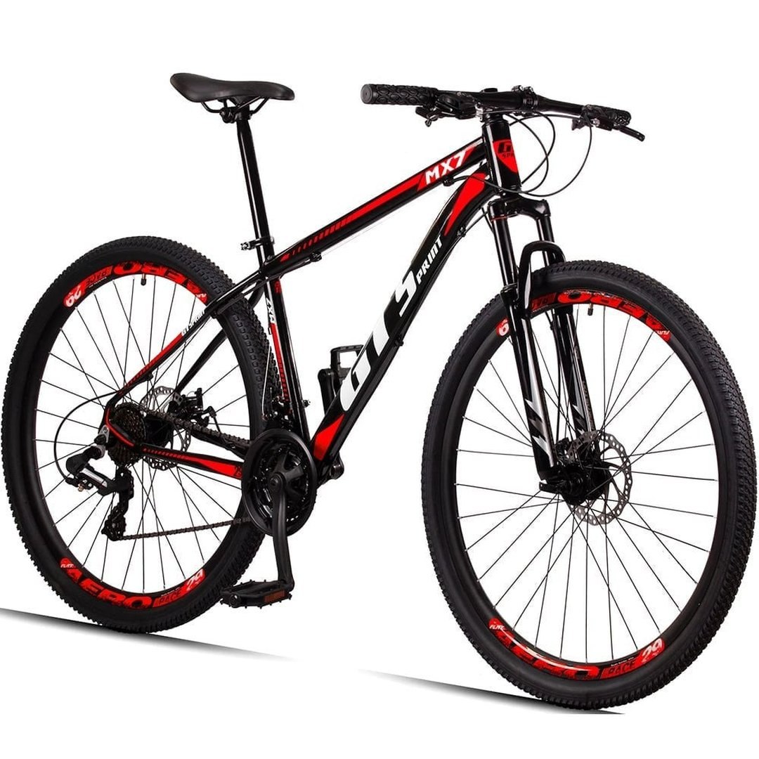 Bicicleta Aro 29 Gt Sprint MX7 24V index Freio Disco Alumínio Suspensão Aero MTB