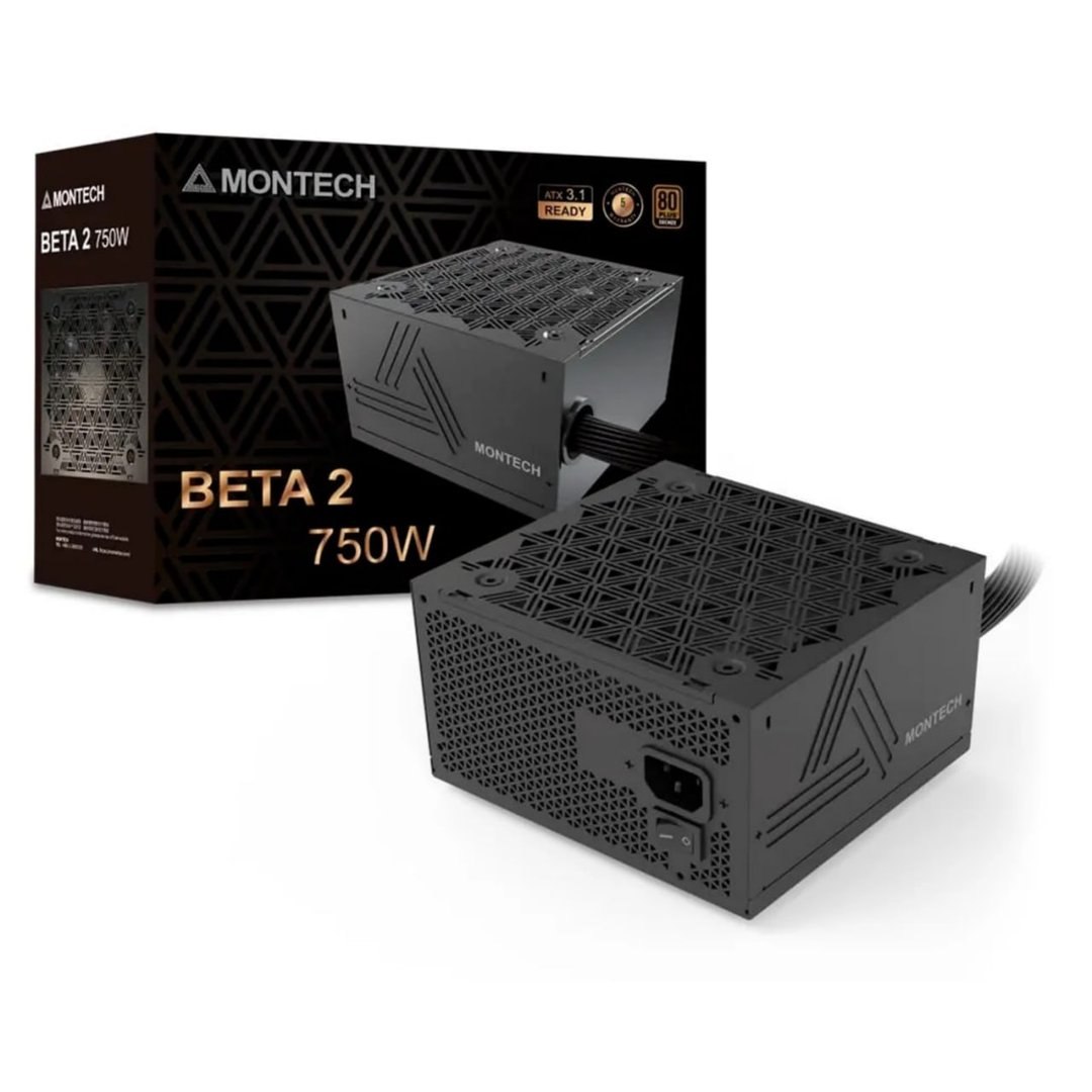 Fonte Montech Beta 2, 750W, Preto BETA2750W