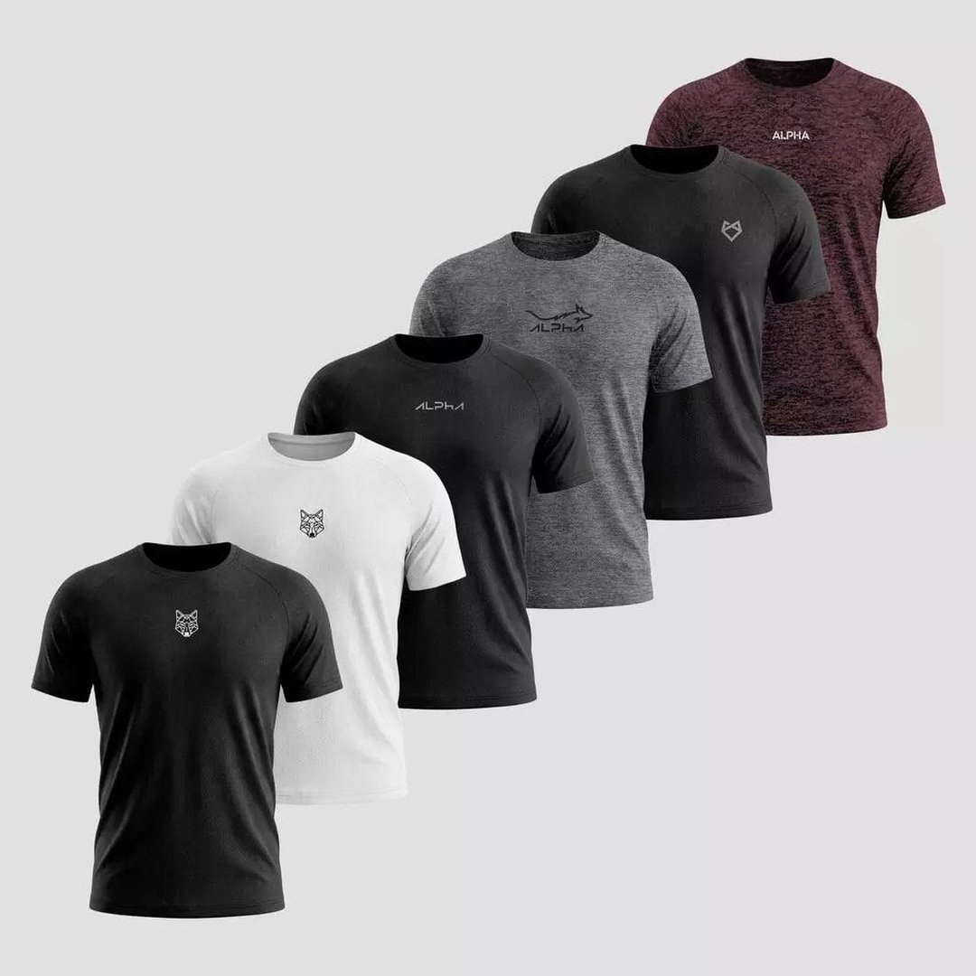 Kit 6 Camisetas Mais Procuradas Alpha Co