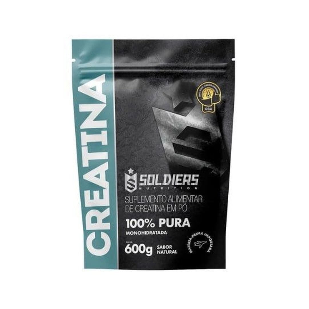 Creatina Monohidratada 500g 100% Pura Soldiers Nutrition