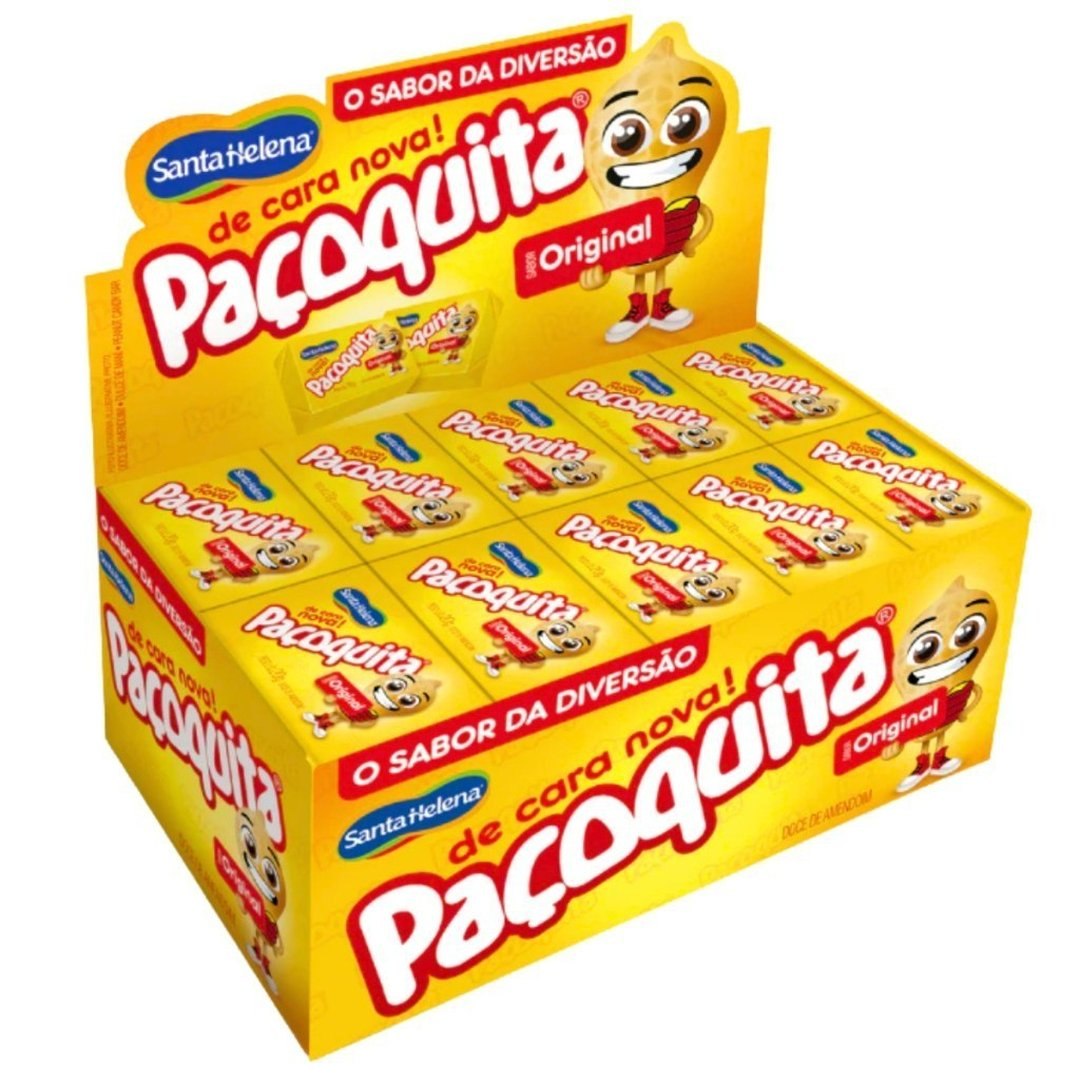 Paçoca Quadrada Paçoquita C/50 Unidades 1kg Festa Junina Santa Helena