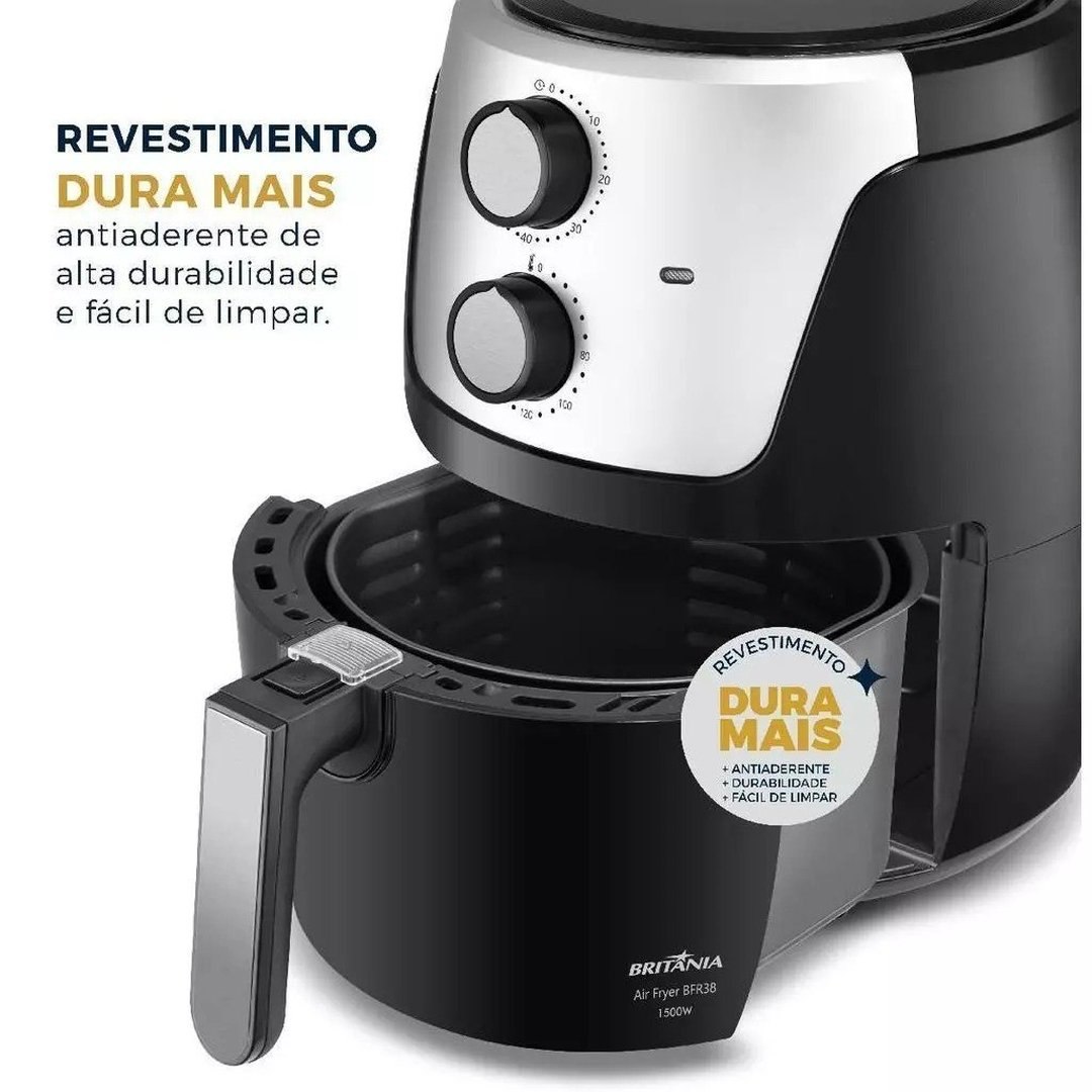 Air Fryer Britânia 4,2L Dura Mais 1500W BFR38
