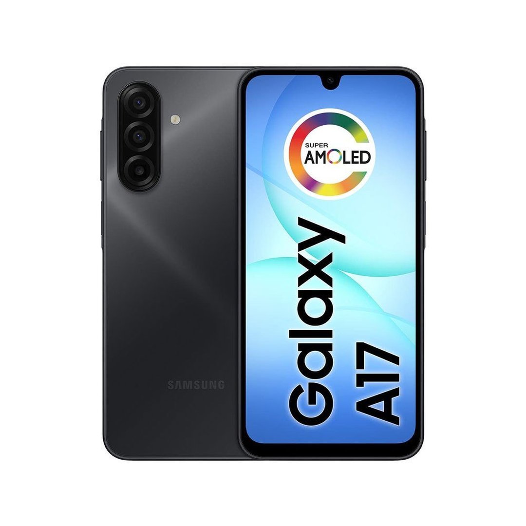 Celular Samsung Galaxy A17 4G Tela 6.7" 256GB Super AMOLED Câmera Tripla 50MP Preto