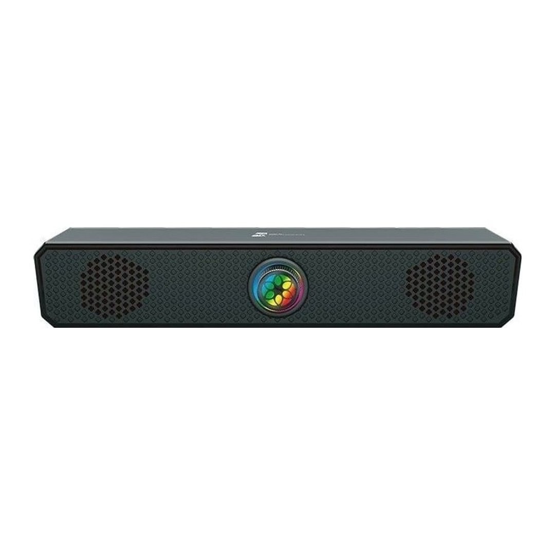 Caixa de Som R8 SP04, 2x3W Rms, USB, Preto, R8-SP04-RBW-V2
