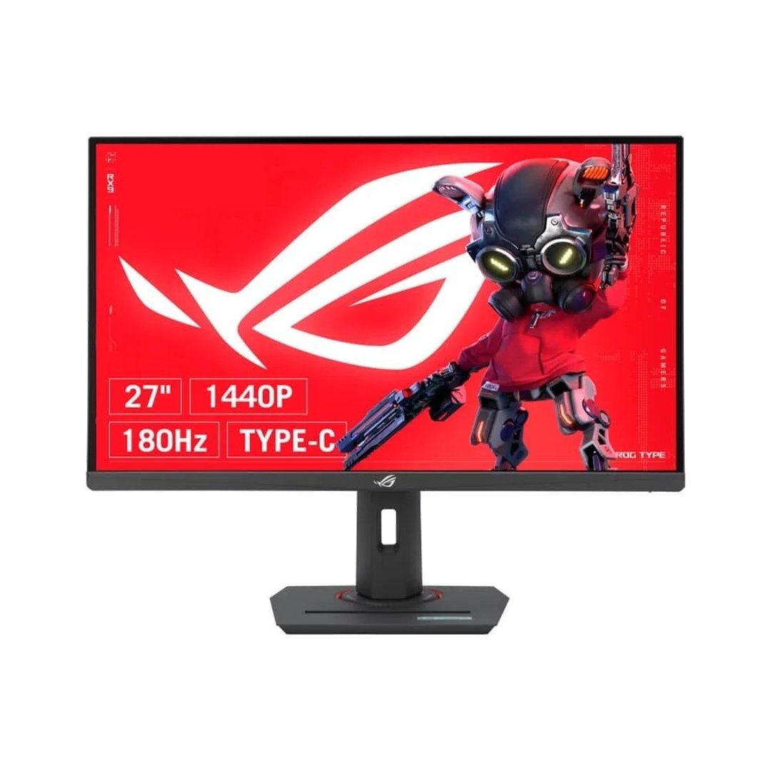 Monitor Gamer Asus ROG Strix 27", QHD, 180Hz, 1ms, Fast IPS, VRR, G-Sync, FreeSync, HDR 400, USB-C, Altura Ajustável XG27ACS