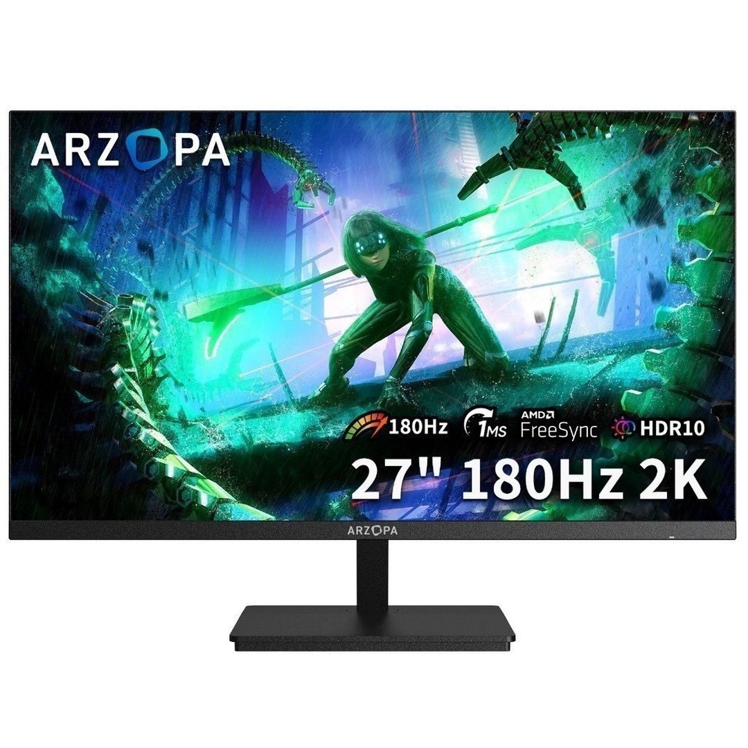 Monitor Gamer ARZOPA M1RC, 27" 2K QHD 180Hz IPS, 1ms