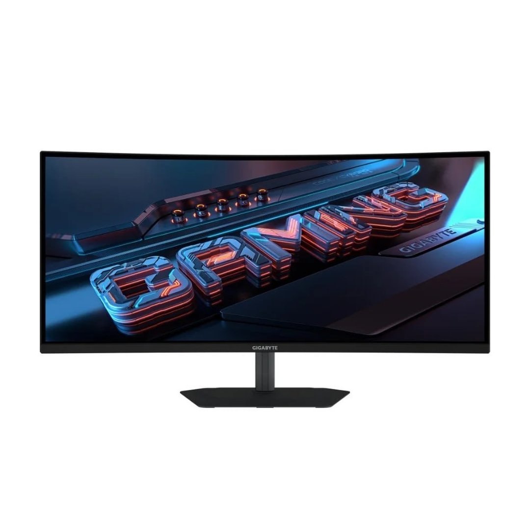 Monitor Gamer Curvo Gigabyte 34", QHD, 200Hz, 1ms, VA, Adaptive-Sync, FreeSync Premium, HDR 400, Som Integrado, Preto G34WQC2