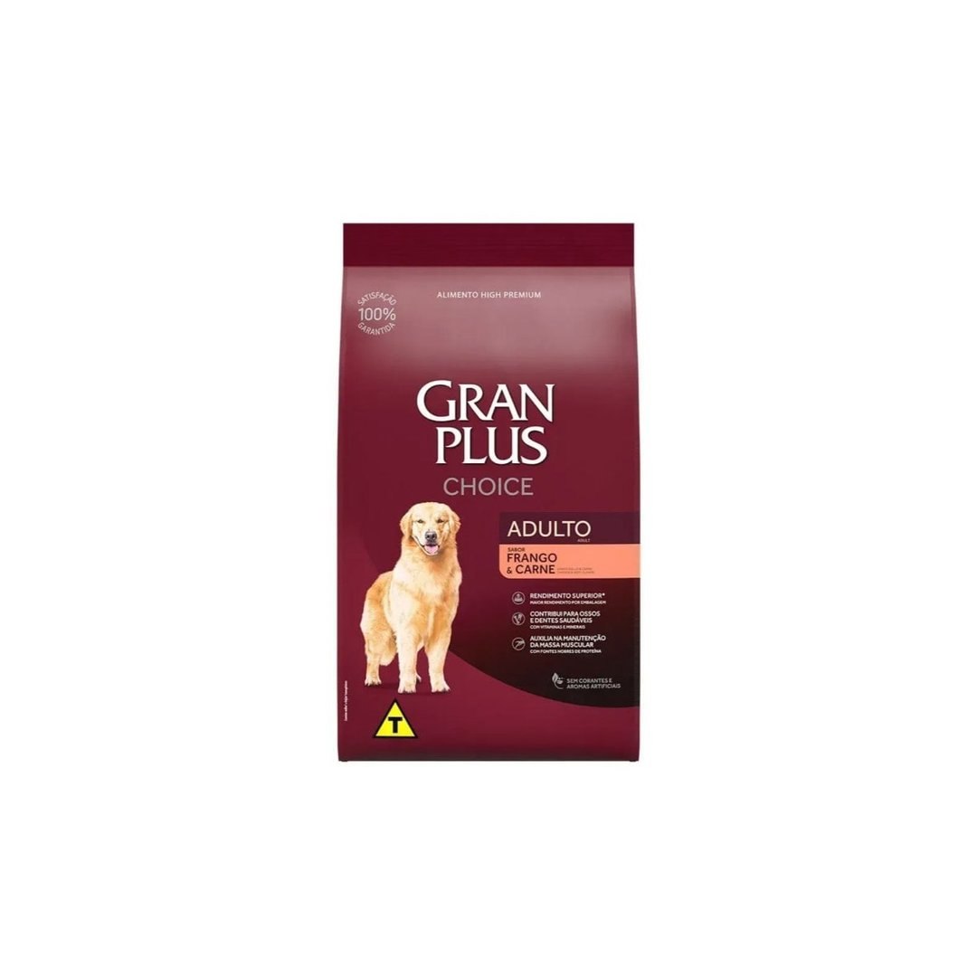Ração GranPlus Choice Cães Adultos Frango e Carne 15 kg