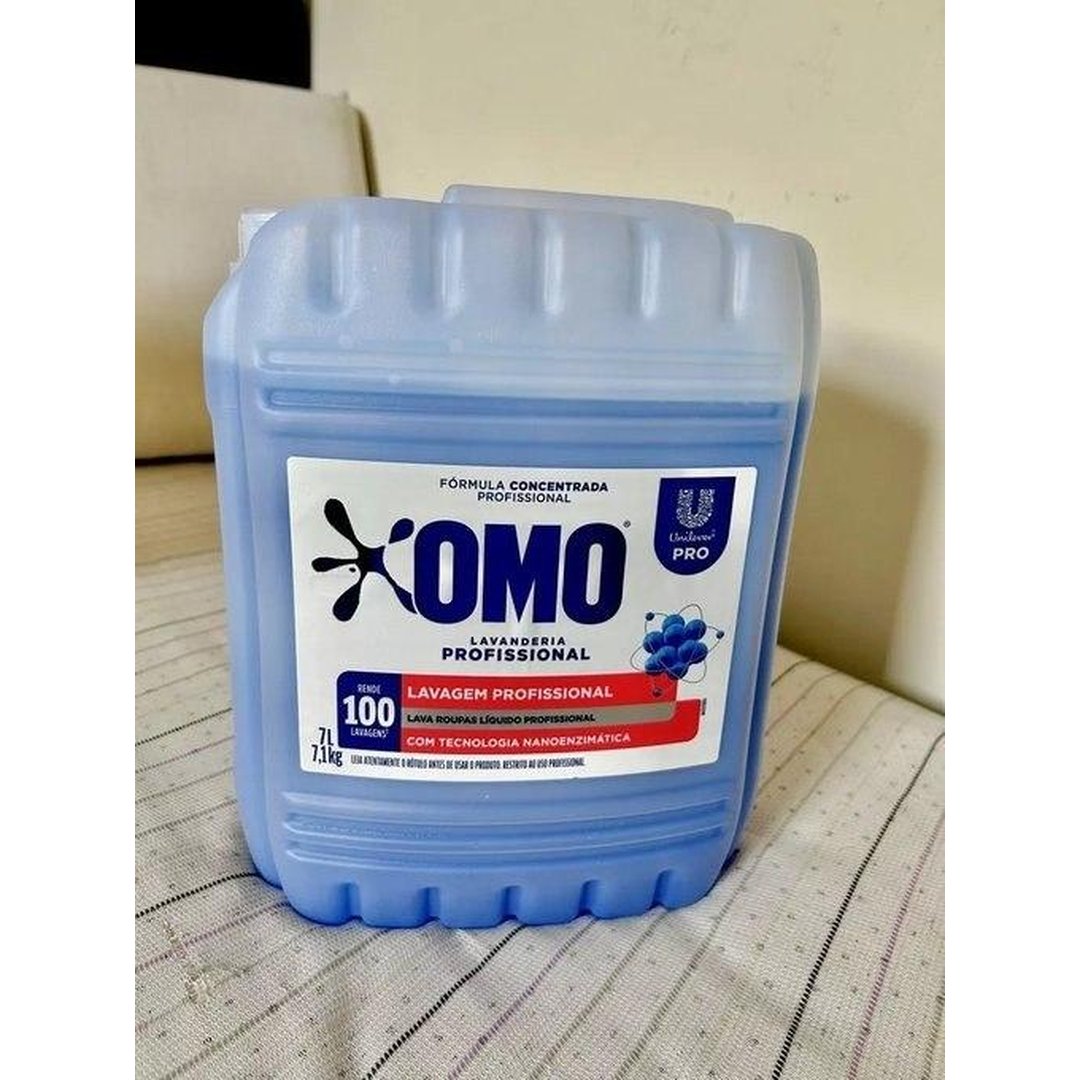 Lava Roupas Lavanderia Pro Líquido 7L Omo