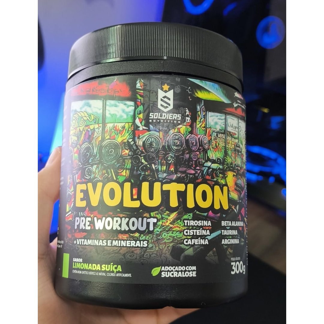 Pré Treino Evolution 300g Soldiers Nutrition Pre Workout Termogênico