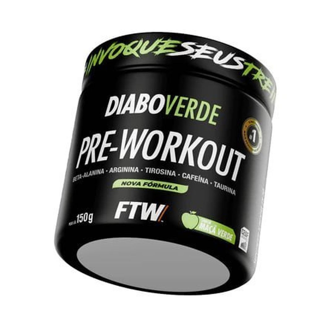 Pré Treino Diabo Verde Pre-Workout 150g - FTW