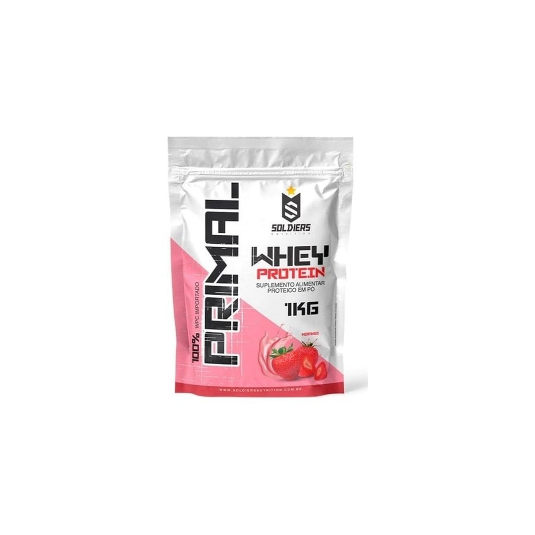 Whey Protein Primal 1kg Importado Soldiers Nutrition Suplemento Proteína Muscular