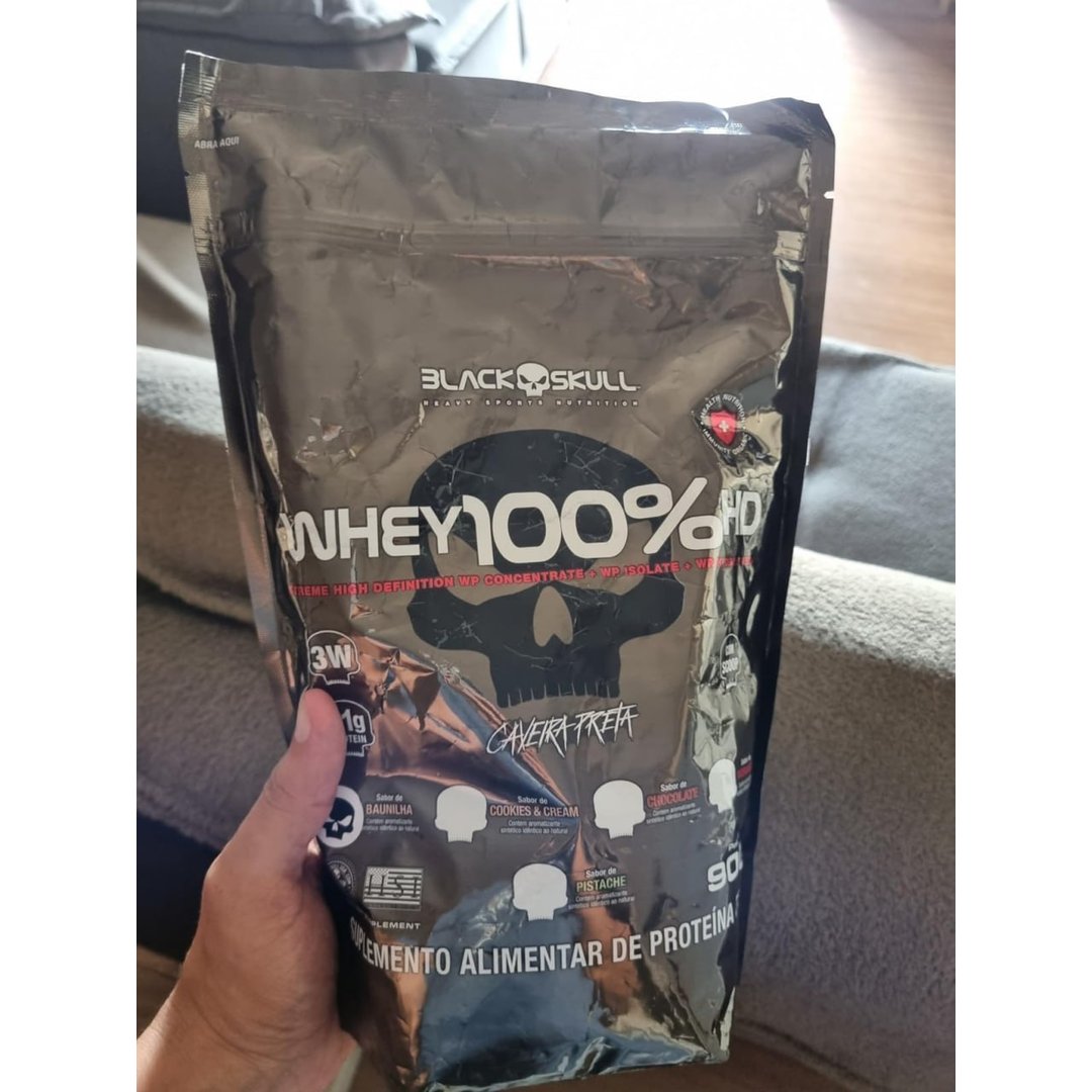 Whey 100% Hd Refil Black Skull 900g