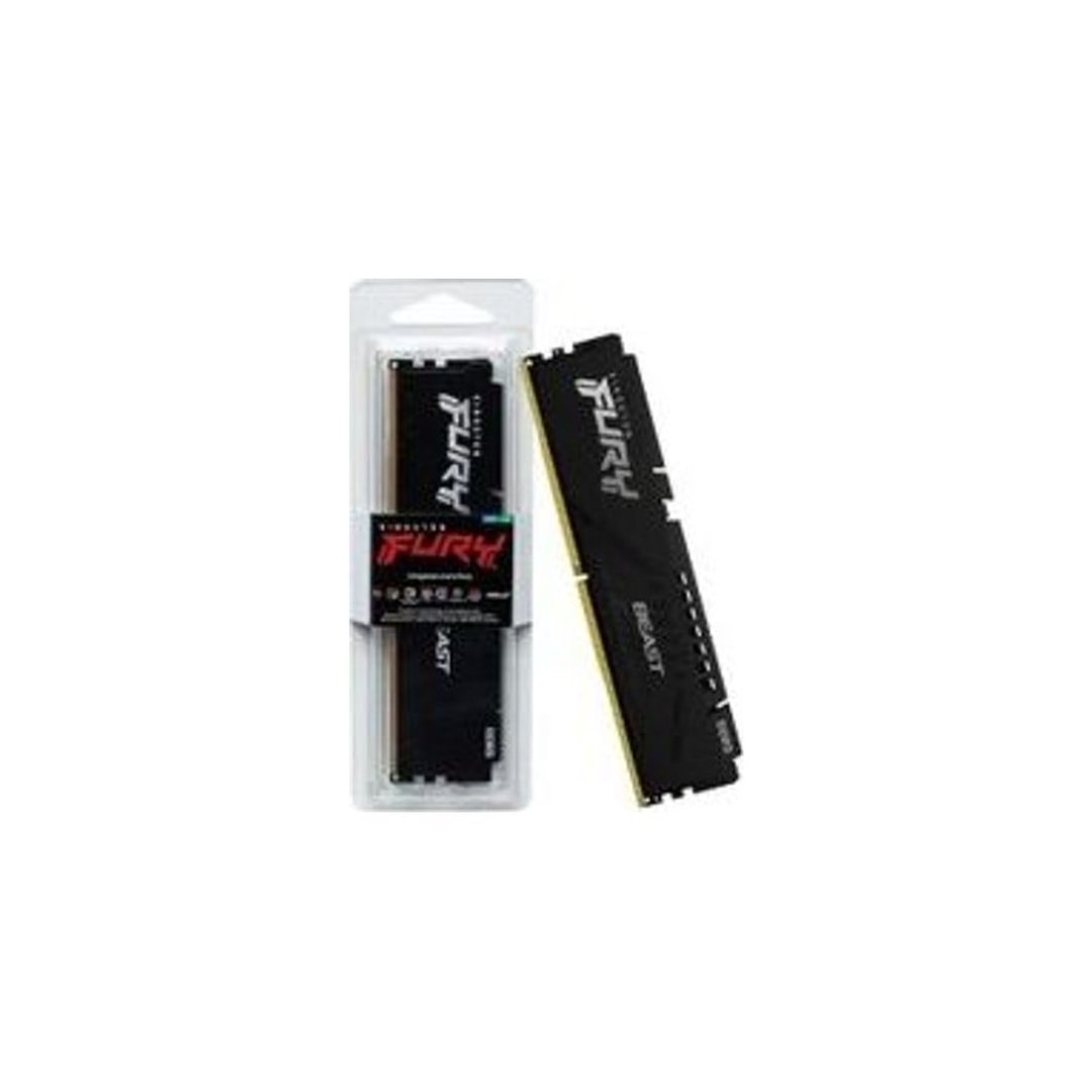 Memória Kingston Fury Beast, 16GB, 5200MHz, DDR5, CL40, Preto KF552C40BB-16