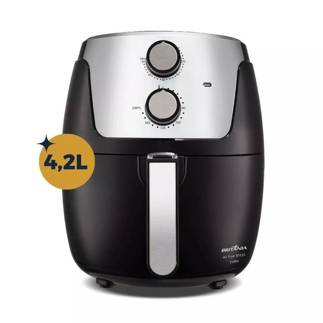 Air Fryer Britânia 4,2L Dura Mais 1500W BFR38 220v