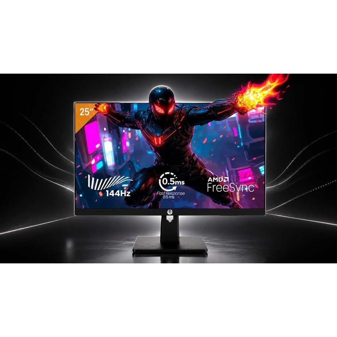 Monitor Gamer Haiz 24.5 IPS 0.5 Ms FHD 144Hz HDMI DP Vesa