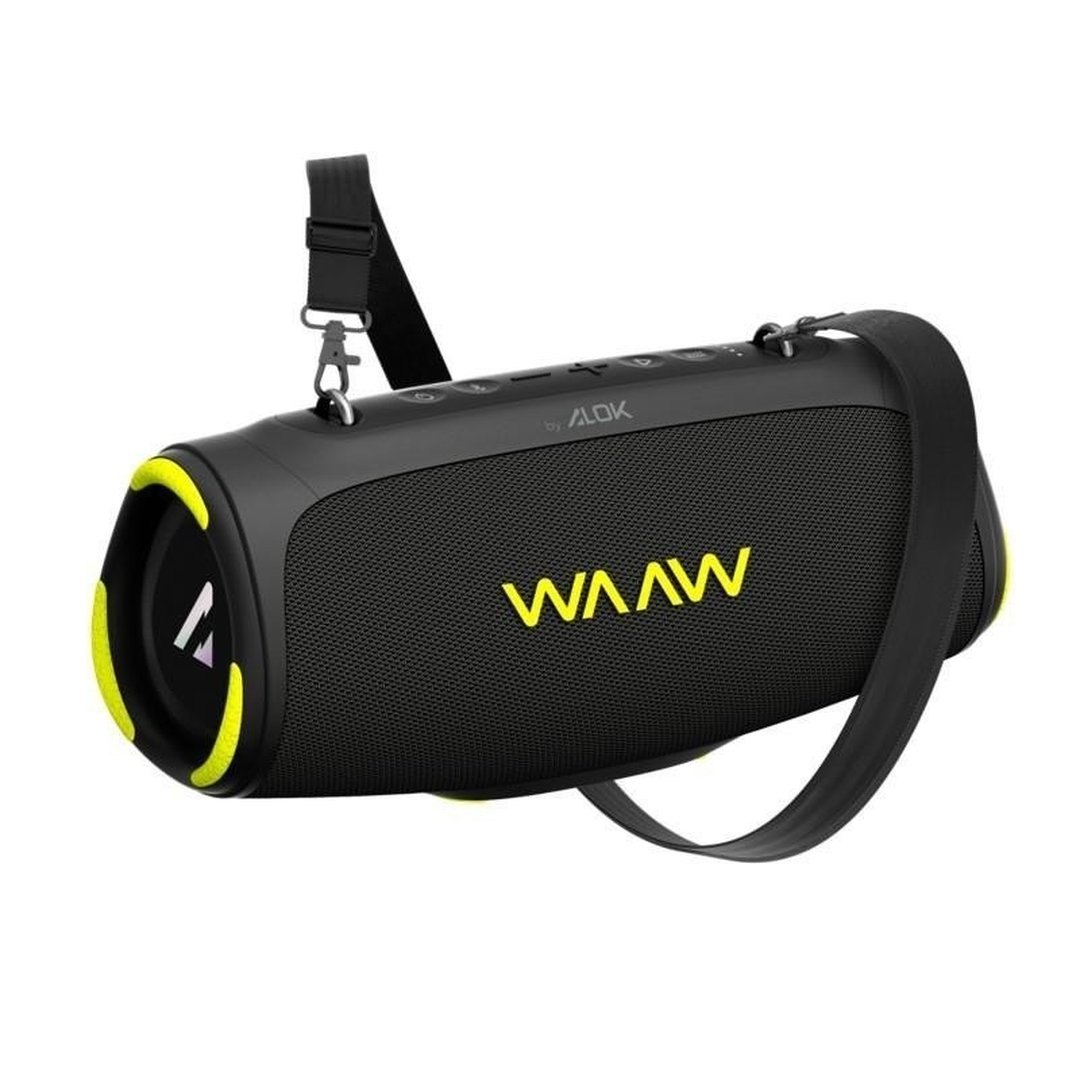 Caixa de Som Bluetooth Waaw Boom 110 40W Rms de Potência Á Prova D’água Proteção IPX7 26 Horas