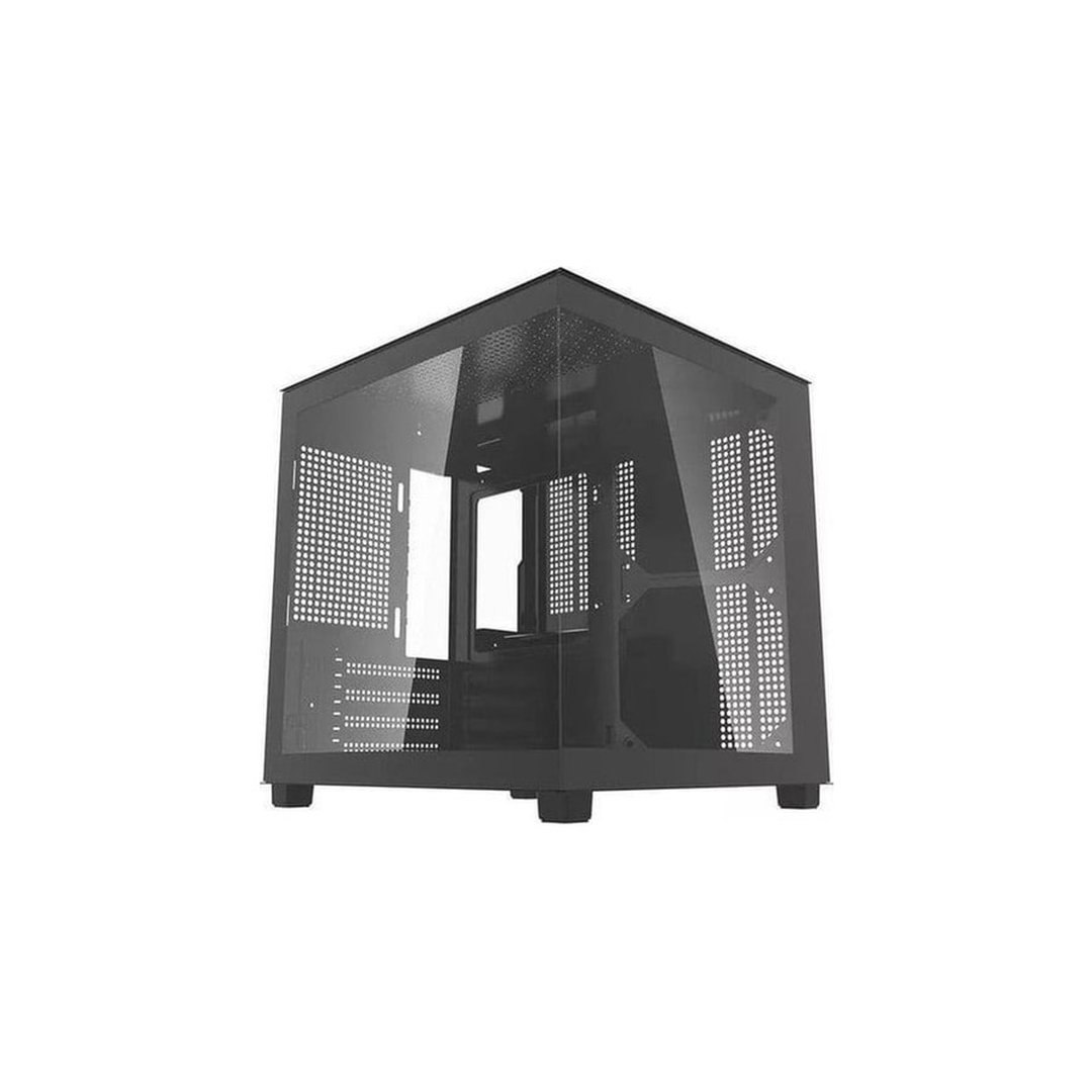 Gabinete Gamer Aquário AIGO Apollo A275, Mini-Tower, Lateral de Vidro, Preto