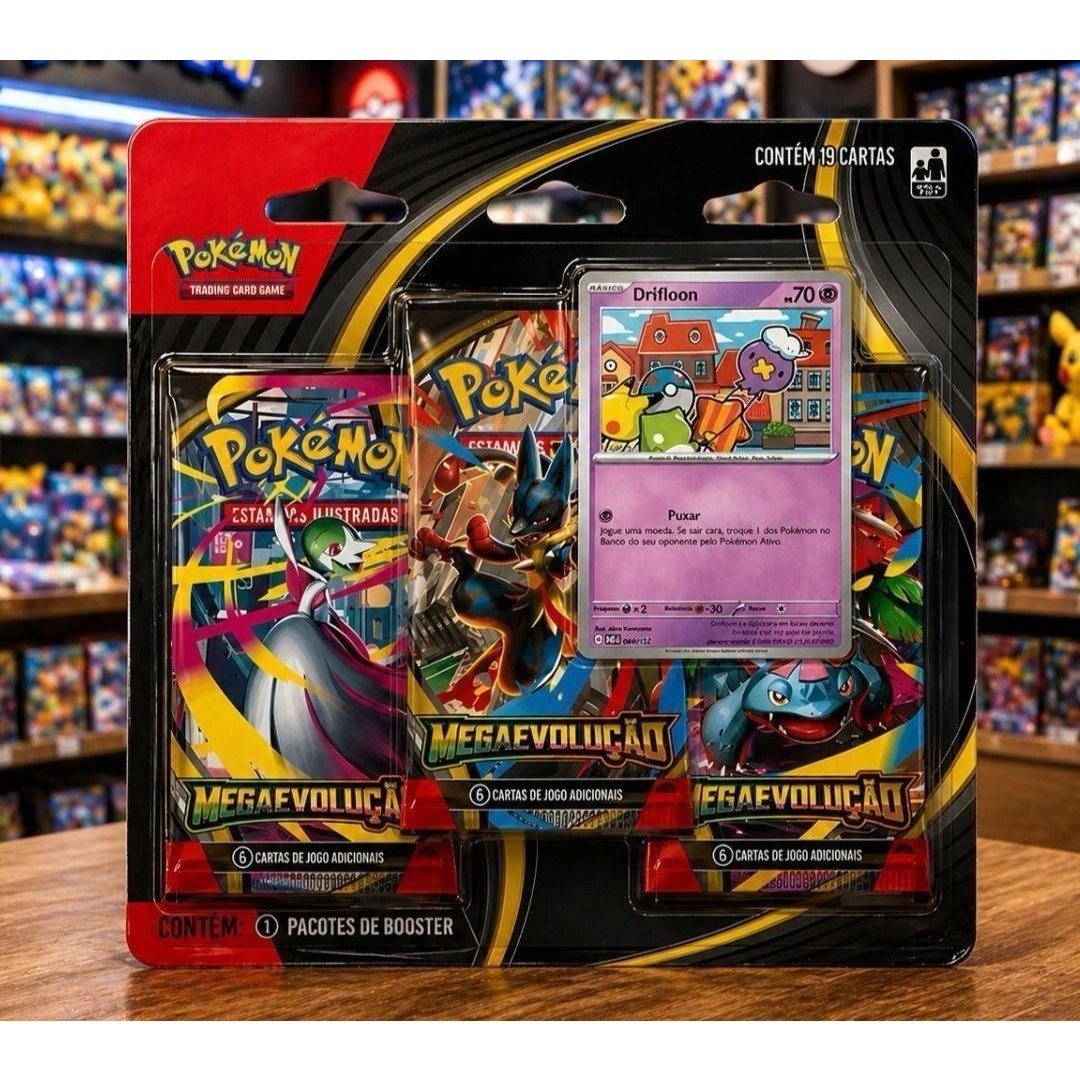 Booster Triplo Megaevolução Pokémon