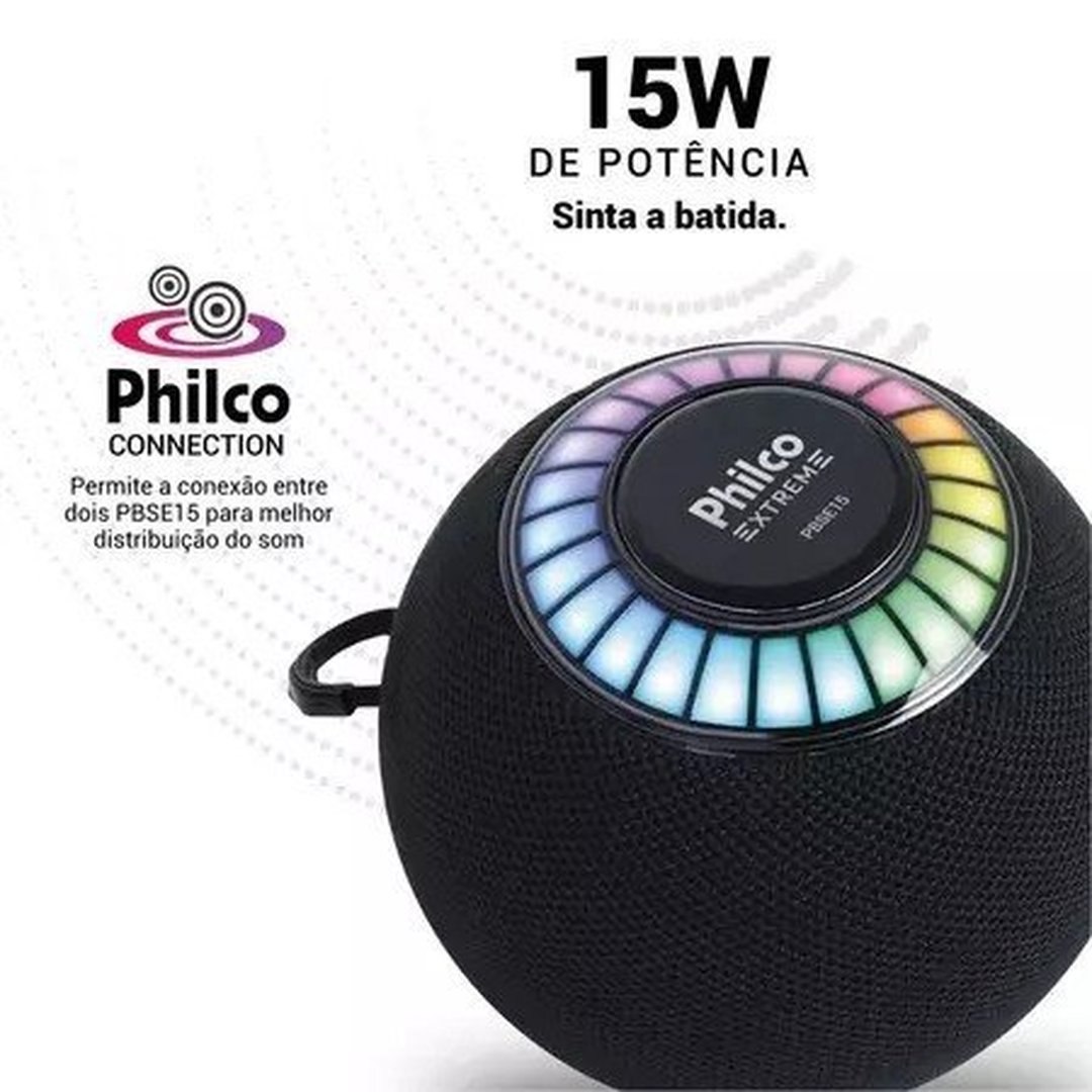 Caixa de Som Speaker Philco Extreme 15W PBSE15