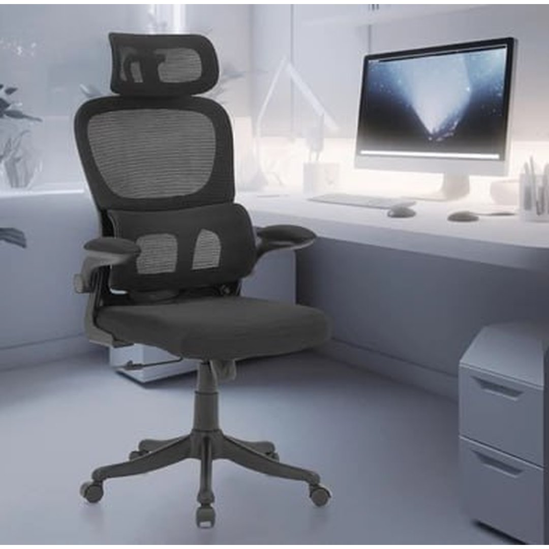 Cadeira Python Fly Presidente Ergonômica Giratória Mesh com Apoio de Braço