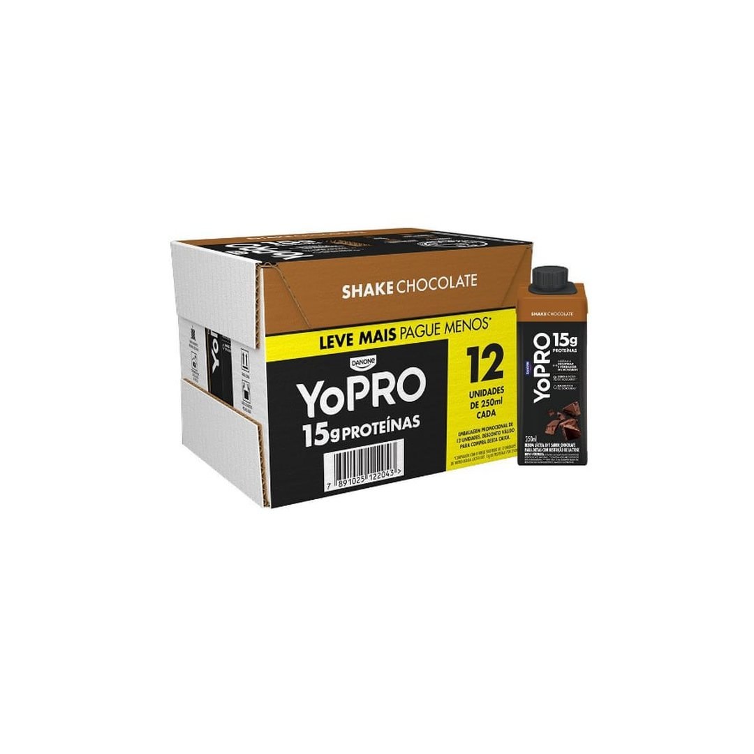 YoPRO Chocolate 15g de proteínas 250ml 12 unidades