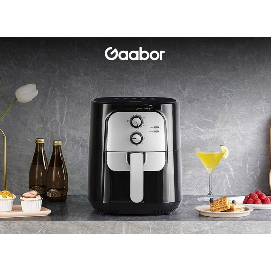 Fritadeira Elétrica Sem Óleo Air Fryer 5.5L Gaabor Jumbo Family 1400W 127v Ou 220v Vintage