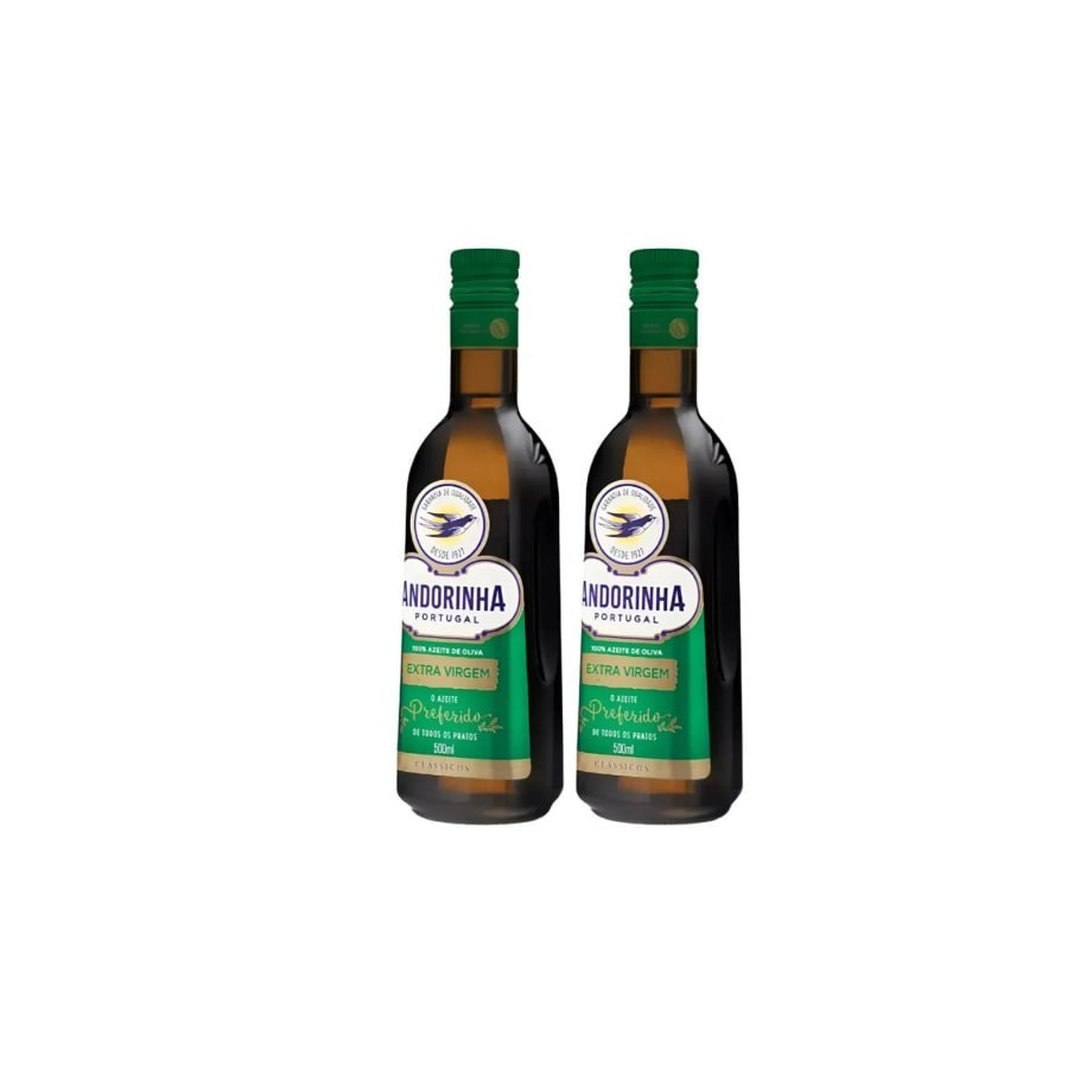 Kit Azeite De Oliva Extra Virgem Andorinha Vidro 500ml 2 unidades