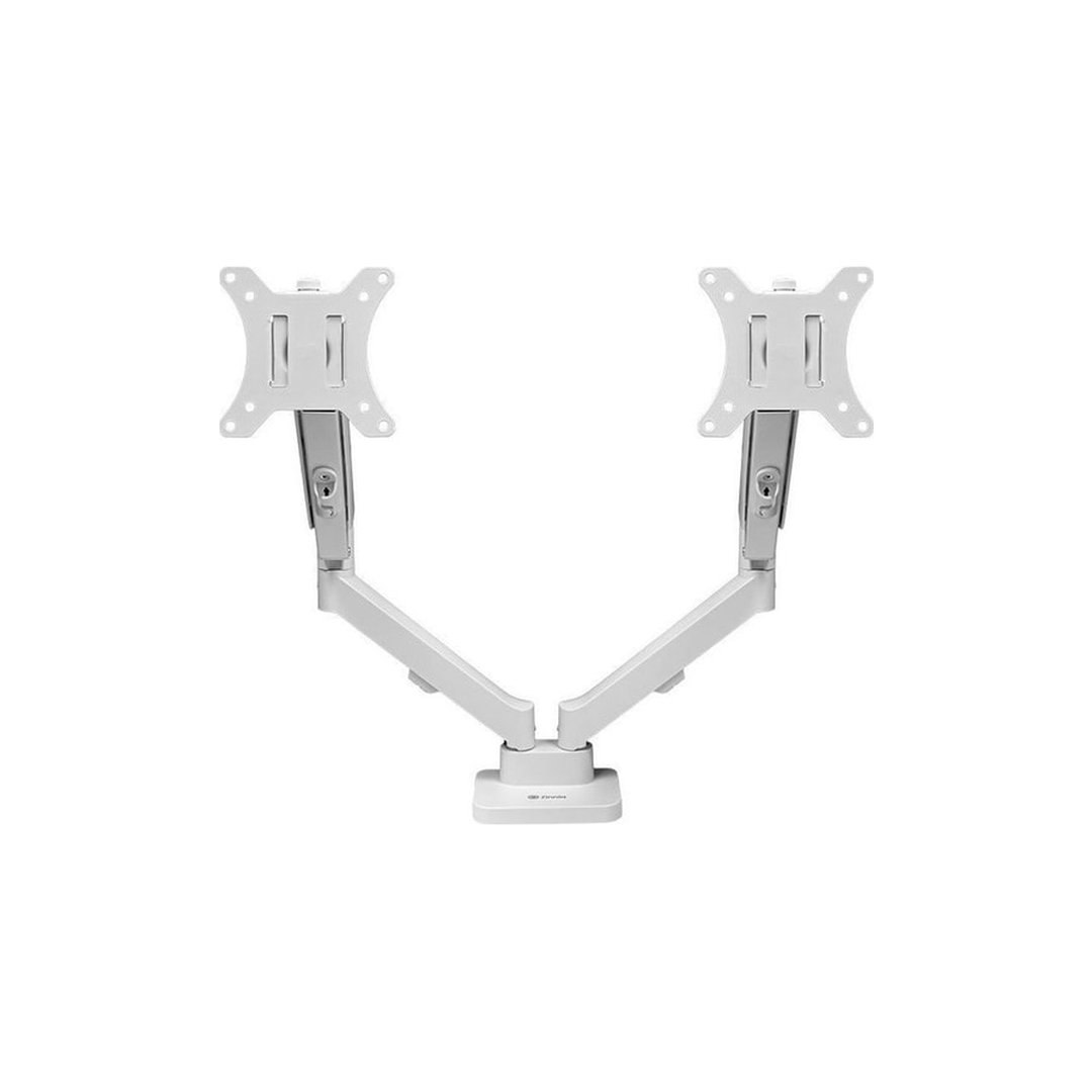 Suporte Articulado Para 2 Monitores 13 a 32 Pistão a Gás Zinnia Nimbo 210 Branco