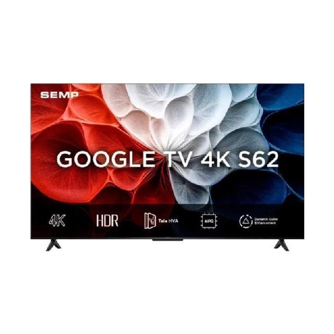 Smart Tv Semp 43 Polegadas S62 4k Uhd Google Tv 43s62