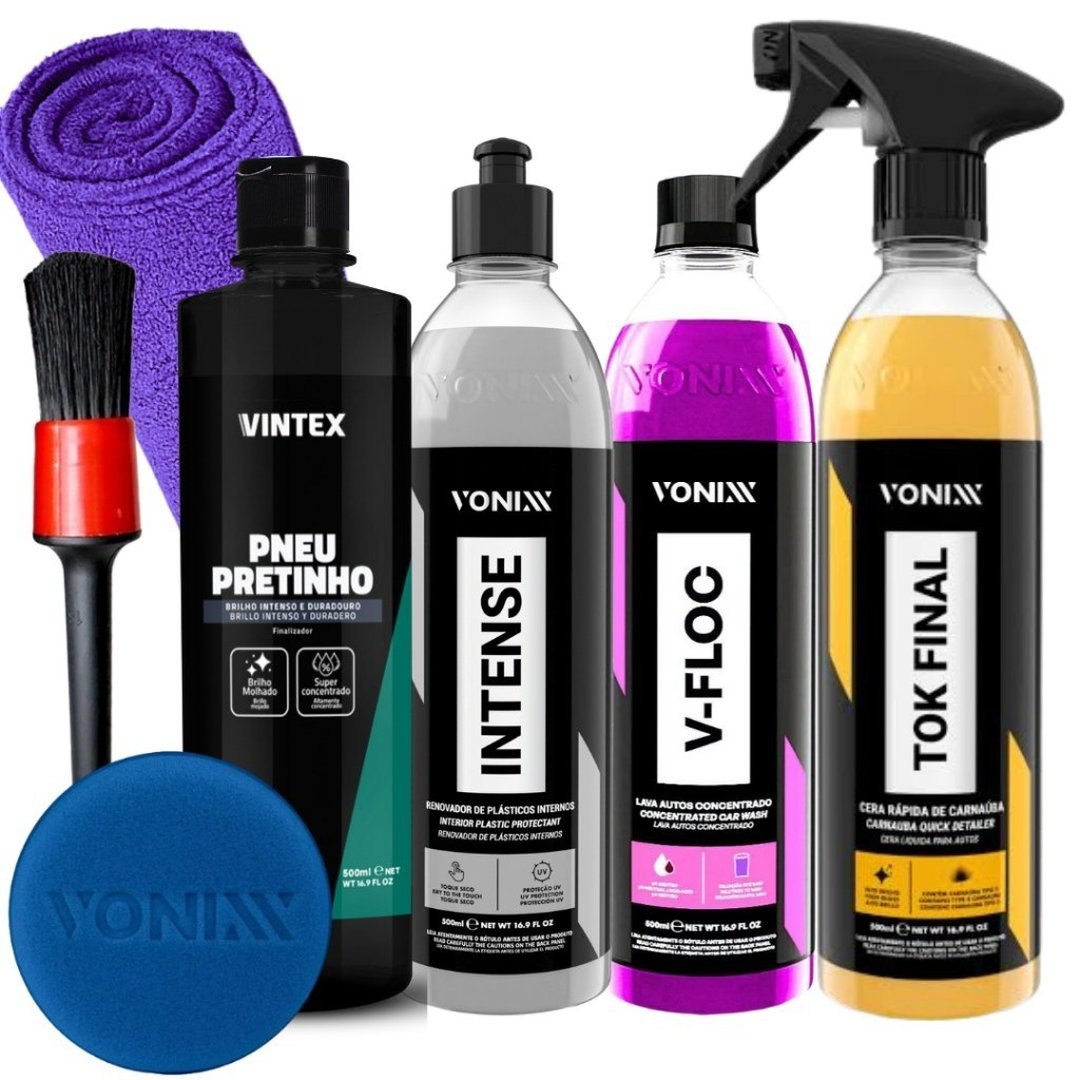 Kit Shampoo V-Floc Cera Tok Final Revitalizador Intense Vonixx Pretinho Vintex