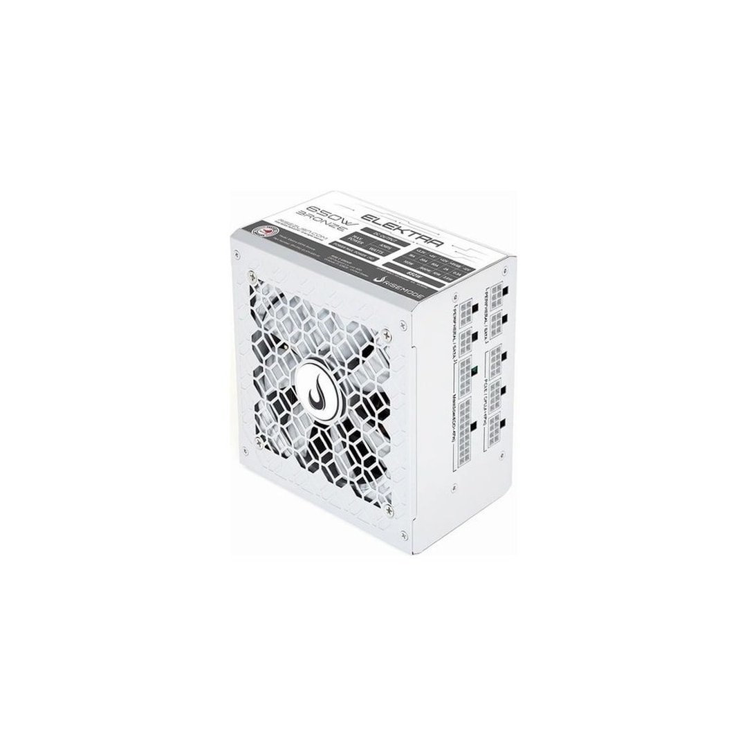Fonte Gamer Rise Mode Elektra, 650W, Bronze, Full Modular, Pfc Ativo, Branco