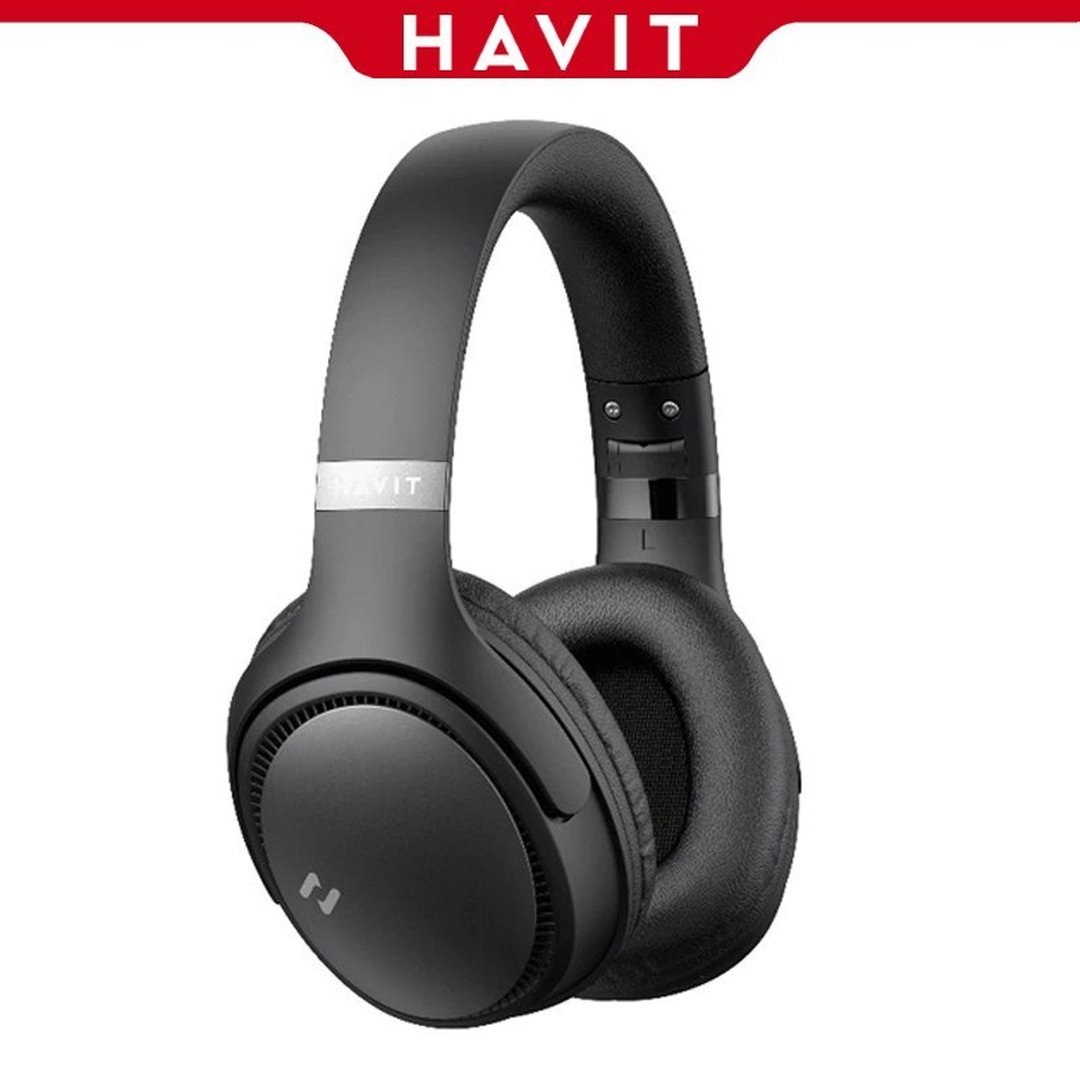 Fone De Ouvido Sem Fio Havit H630bt Headphone Gamer Bluetooth 5.3 R$ 500 Multiponto On-ear 3D 55h Enc