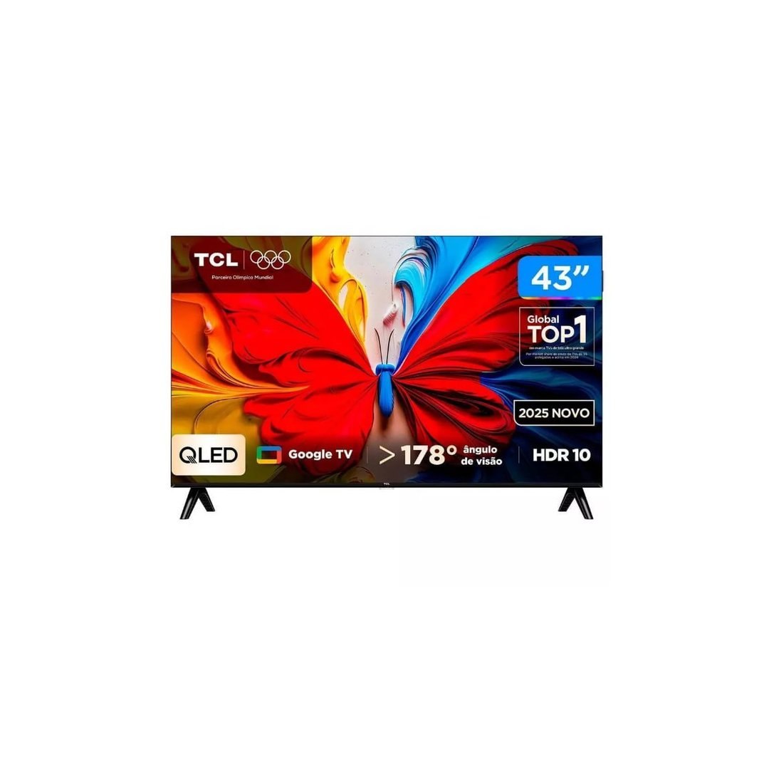 TV 32" TCL Full Hd QLED Google TV 2 HDMI