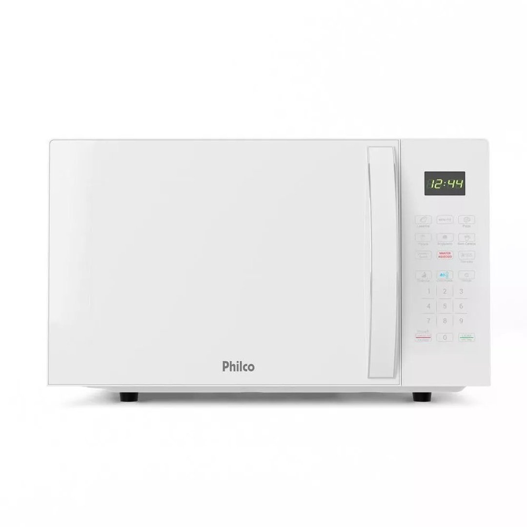Micro-ondas Philco 28L Branco Pintura Limpa Fácil Pmo30b