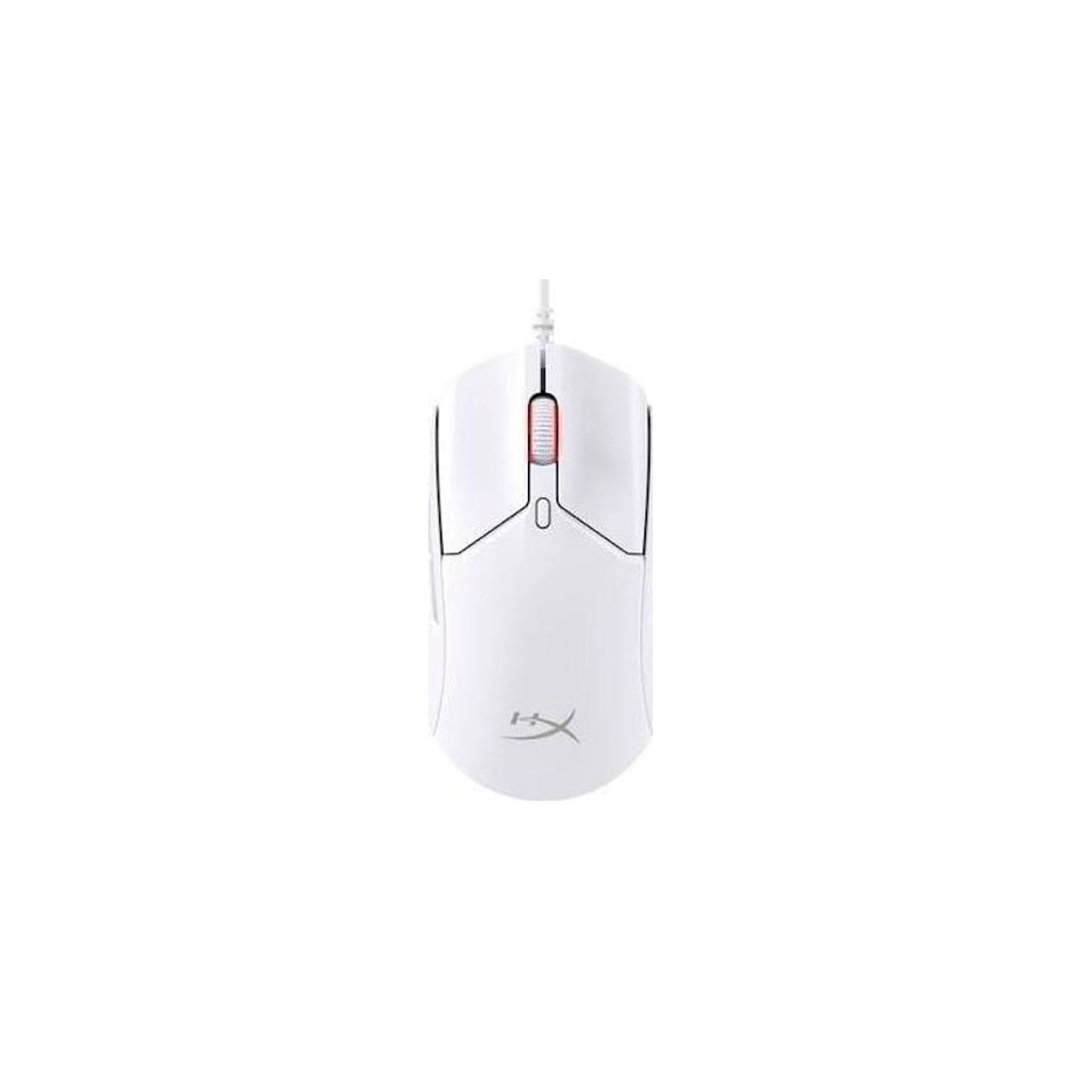 Mouse Gamer HyperX Pulsefire Haste 2 Design Super Leve de 53g, Sensor de precisão HyperX 26K, Até 26000 DPI, 8000HZ, Cabo Ultraflexível, Branco (6N0A8AA)