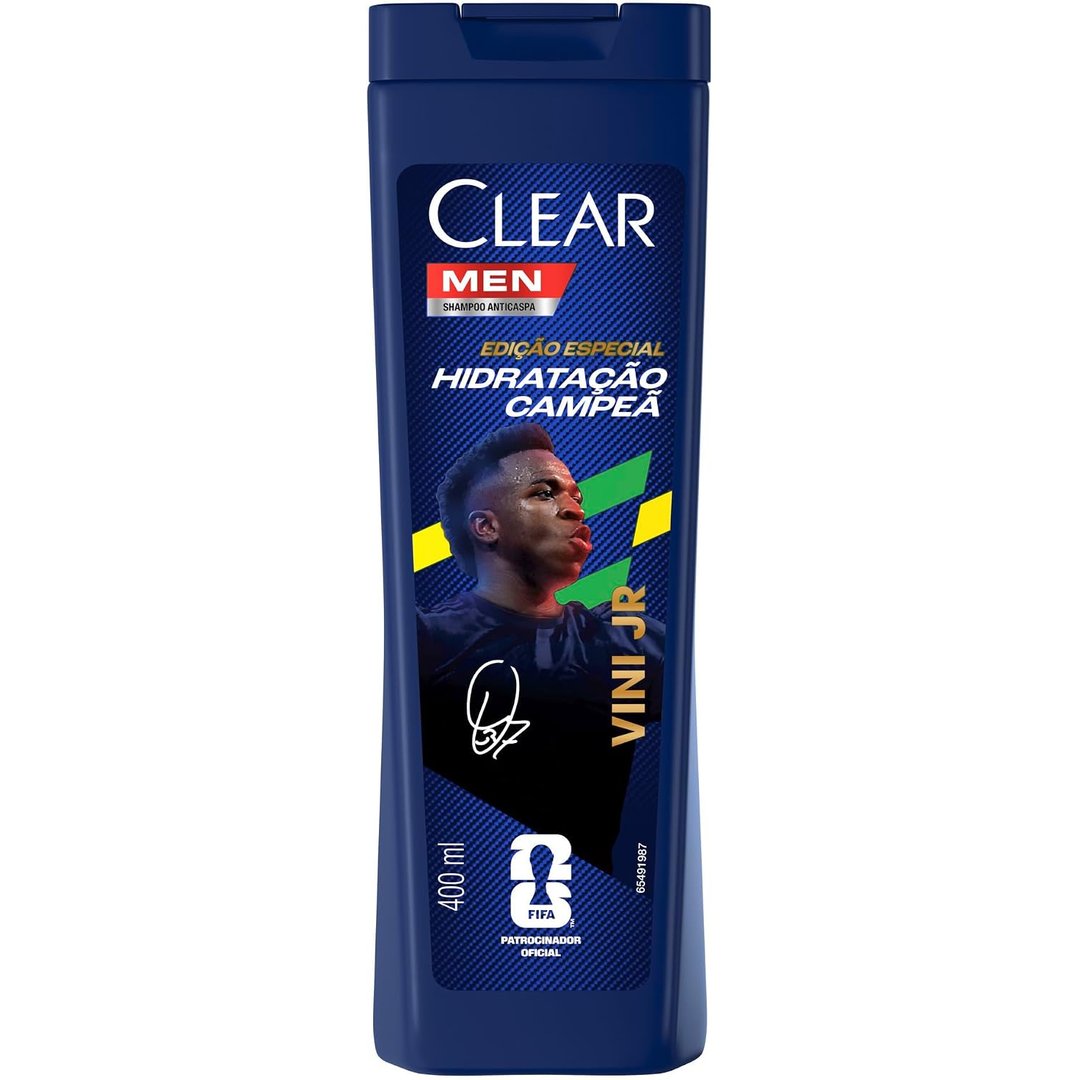 Clear Men Shampoo Anticaspa Vini Jr. Hidratação Campeã 400ml