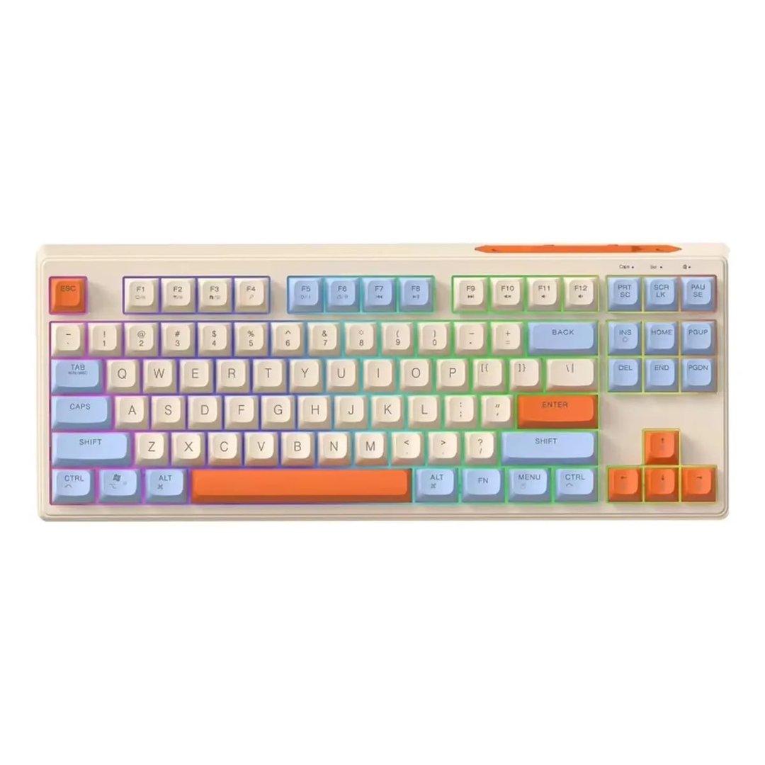 Teclado Mecânico Gamer Sem Fio Freewolf M87