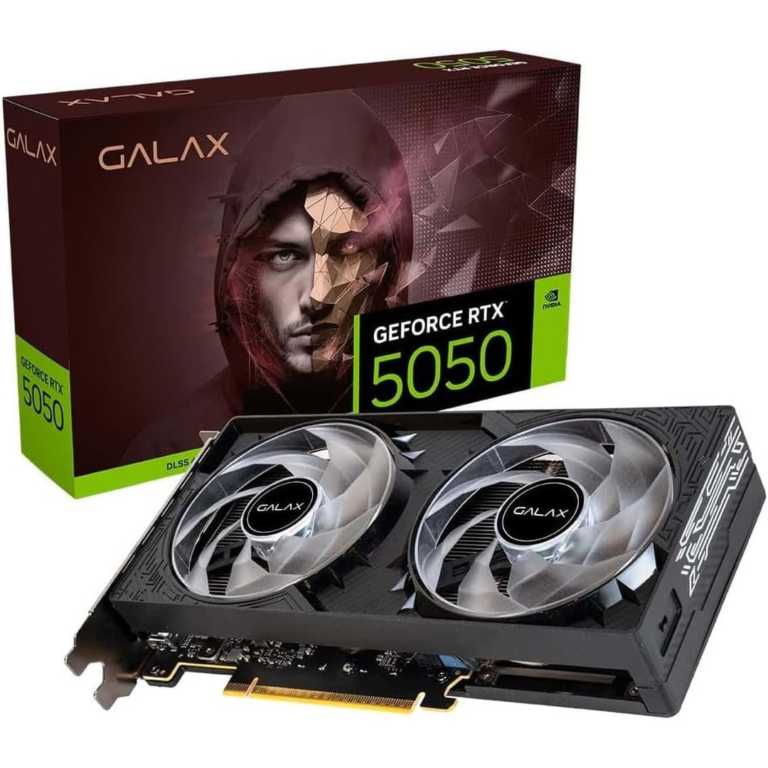 GPU Nv RTX5050 8GB Black Gf 1-Click OC Teclab Lite 128BITS GDDR6 Galax 55NSL8MHDXRE