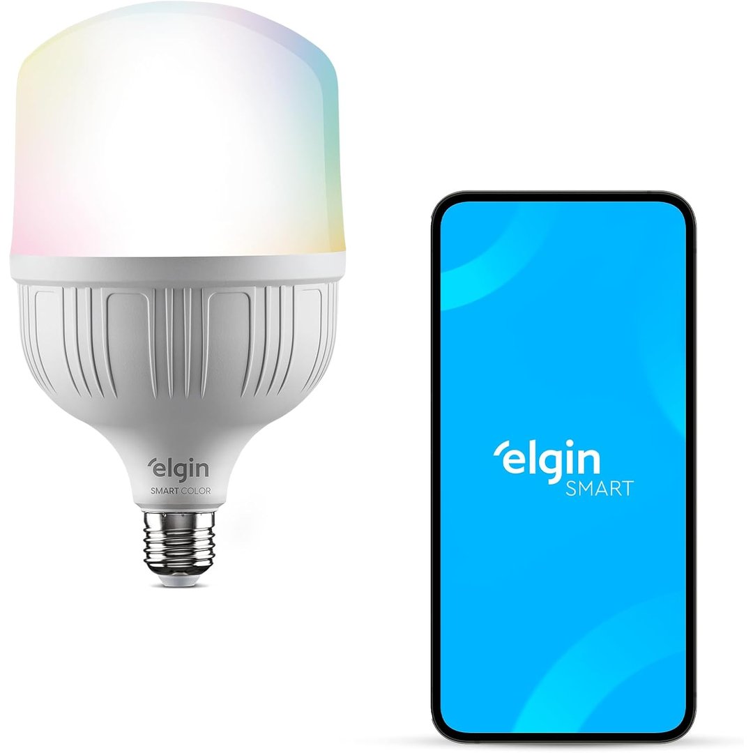 Lâmpada Inteligente Elgin 30W RGB Wi-fi