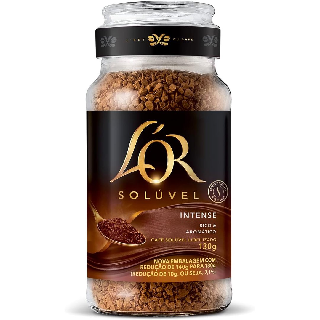 L'OR Café Solúvel Intense Pote De Vidro 130G