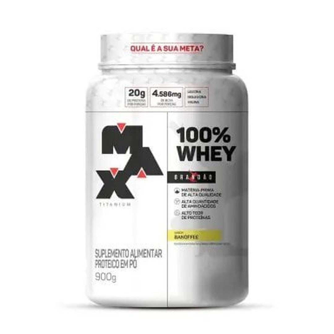 100% Whey (900g), Banoffee, Max Titanium