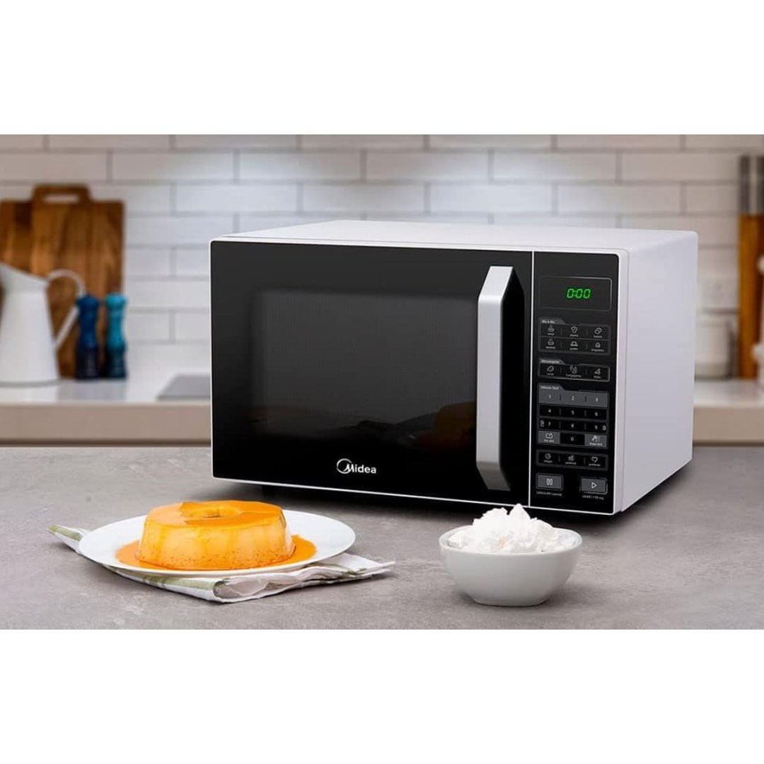 Micro-ondas 27L Branco e Preto Midea LED 127V MXSA27P1