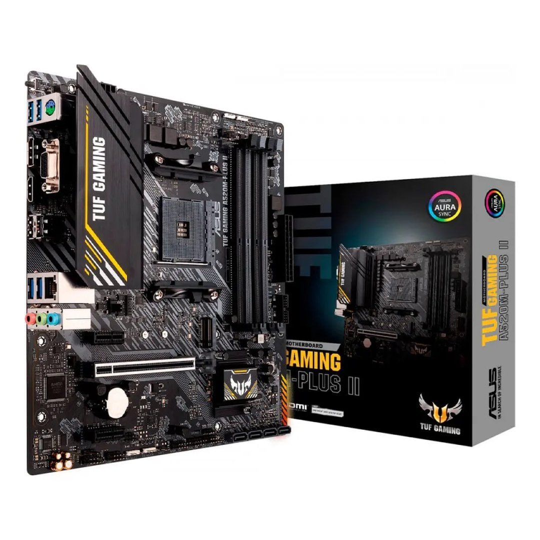 Placa Mae Asus Tuf Gaming A520m-plus Ii Ddr4 Preto